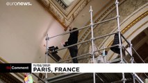 شاهد: متحف اللوفر في باريس يغتنم فرصة الإغلاق جراء كورونا لإعادة ترميم معروضاته