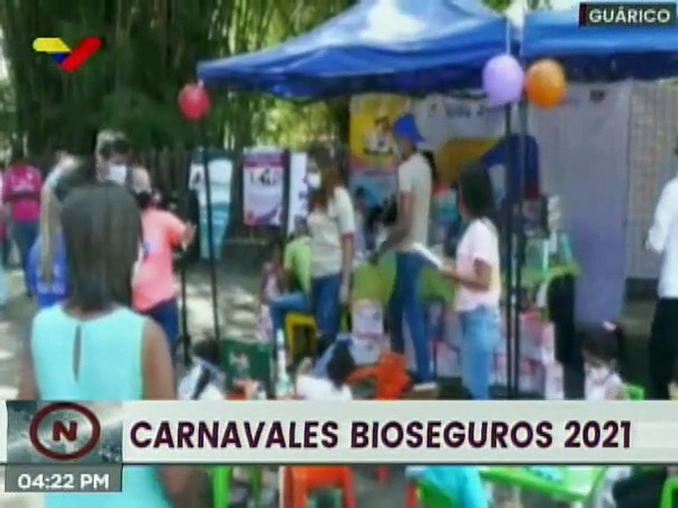 Pueblo de Guárico disfruta de actividades recreativas en los Carnavales Bioseguros 2021