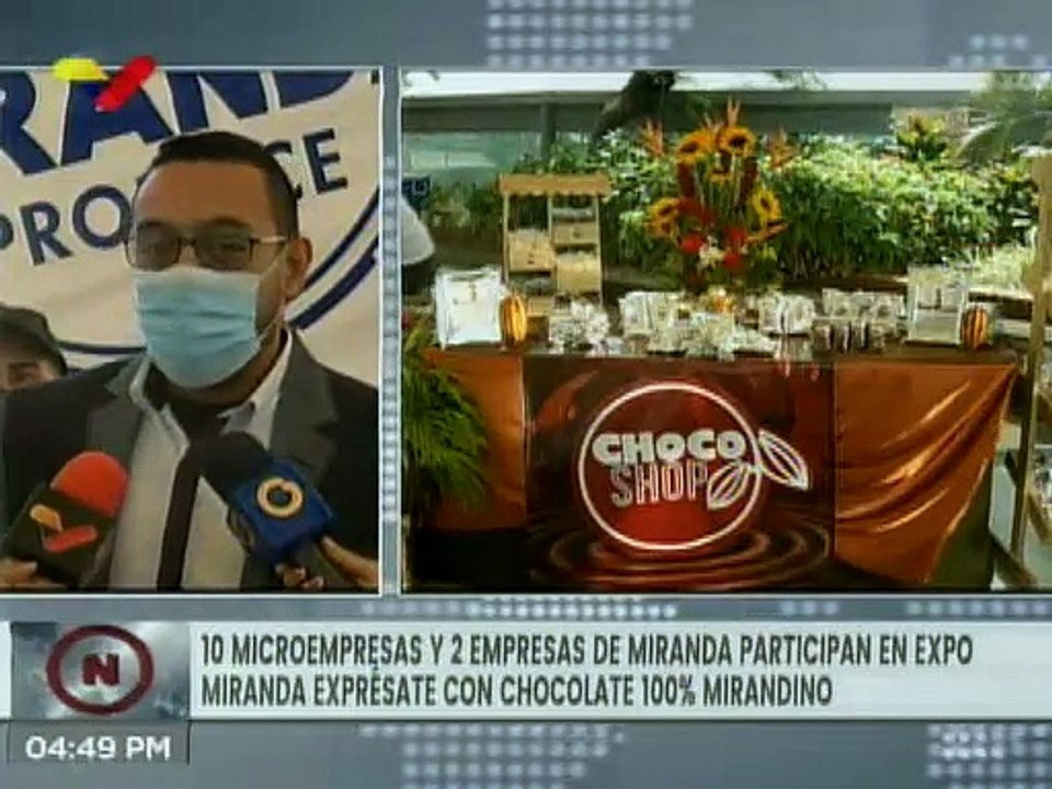 Al menos 10 microempresas dicen presente en Expo Miranda Exprésate con Chocolate 100% mirandino