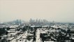 Get a bird's-eye view of Nashville covered in snow