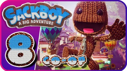 Sackboy A Big Adventure Walkthrough Part 8 • Co-Op • (PS4, PS5)