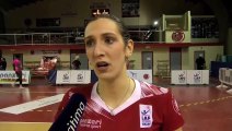 Lara Davidovic après la victoire de Saint-Raphaël contre Istres Provence Volley
