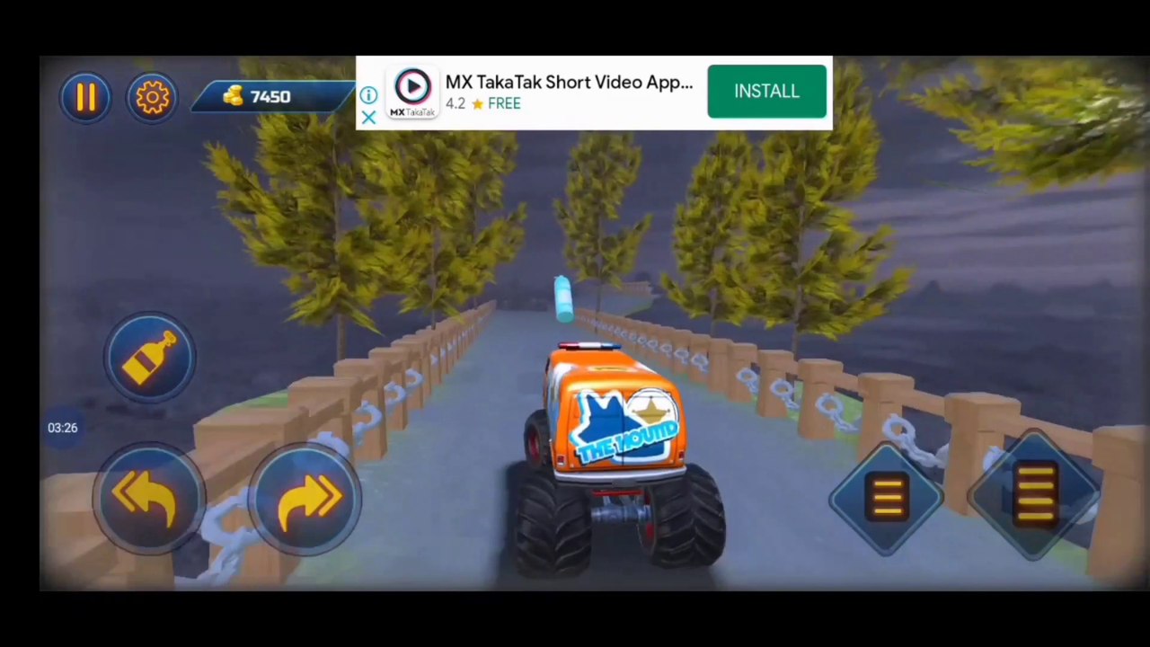 Mountain car racing game | full HD Video