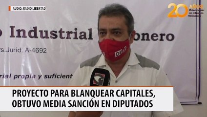Proyecto para blanquear capitales, obtuvo media sanción en diputados