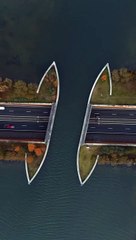 Crazy Illusion at the veluwemeer in Netherlands.. AMAZING Illusion art video #shorts