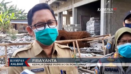 Pemkot Pontianak Robohkan Ruko yang Langgar IMB