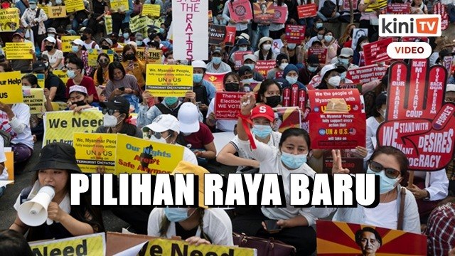 Tentera Myanmar jamin akan adakan pilihan raya baru