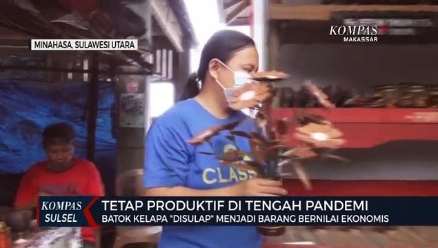 Batok Kelapa Disulap Menjadi Barang Bernilai Ekonomis