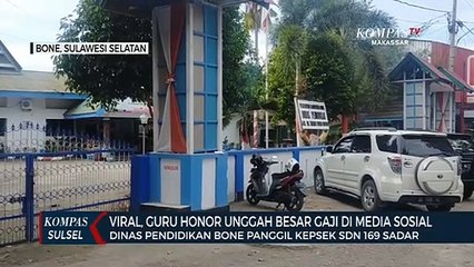 Pecat Honorer, Dinas Pendidikan Bone Panggil Kepsek SDN 169 Sadar