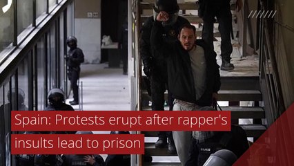 Spain: Protests erupt after rapper's insults lead to prison, and other top stories in international news from February 17, 2021.