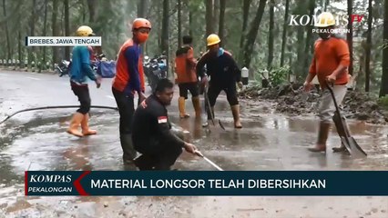 Material Longsor Telah DIbersihkan, Namun Akses Jalan Masih Terputus Akibat Jembatan Berlubang