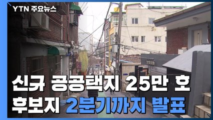 "신규 공공택지 25만 호 후보지 2분기까지 발표" / YTN