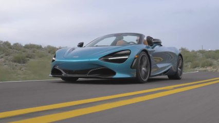 McLaren 720S Spider in Belize Blue Driving Video