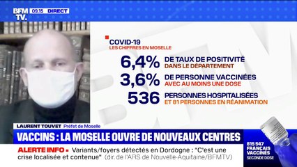 Variants en Moselle: la situation est "stabilisée", "il n'y a pas d'explosion" selon le préfet
