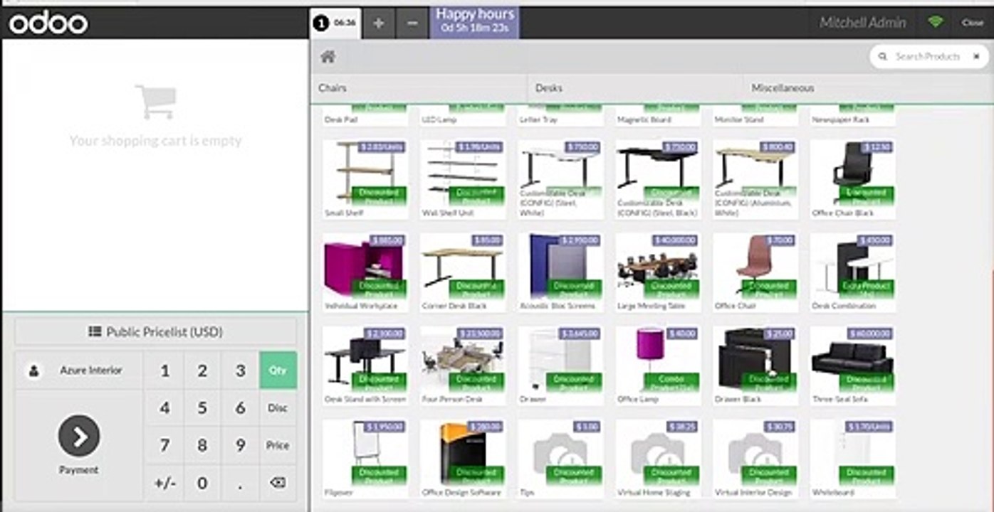 How to Configure Happy Hours Offer  | Point of Sale | Odoo