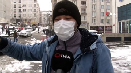 Esenyurt’ta kaygan zeminde faciadan dönüldü