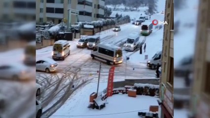 Bursa'da Yollar Buz Pistine Döndü, Kazalar Peşpeşe Böyle Yaşandı