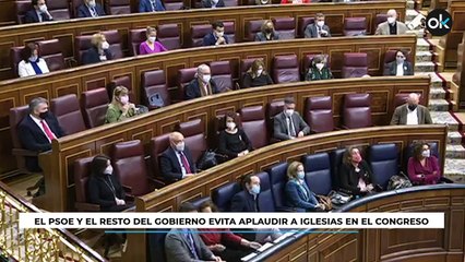 El PSOE y el resto del Gobierno evita aplaudir a Iglesias en el Congreso