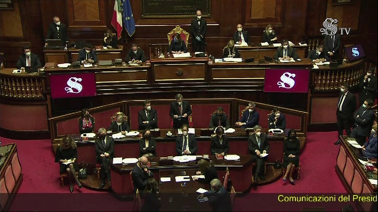 Draghi al Senato: "Primo obiettivo, combattere le pandemia"
