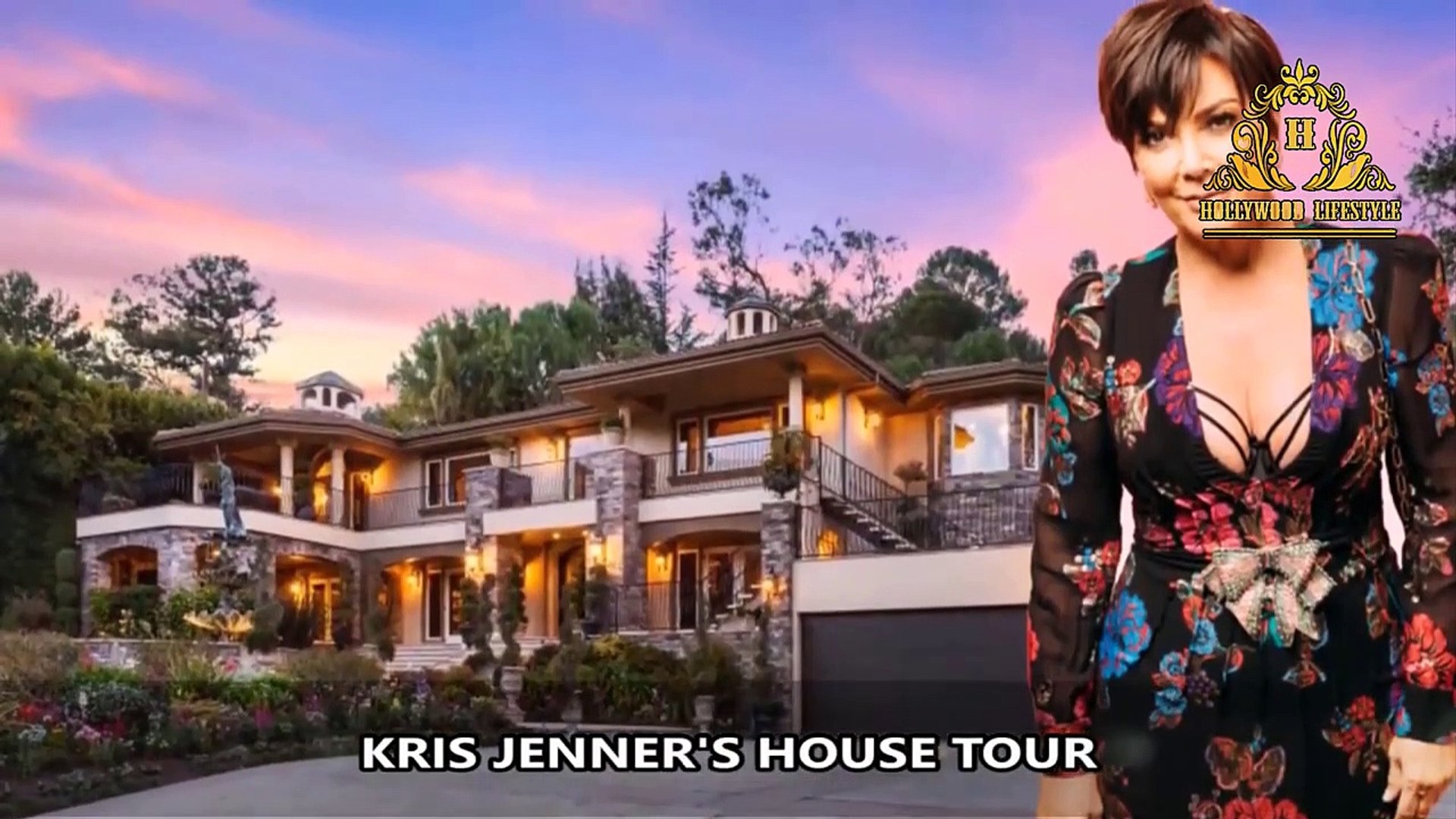Kris Jenner's House Tour 2020 (Inside and Outside) _ $10 Million Home Mansion