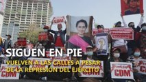 Decenas de miles de personas se manifiestan contra el golpe en Birmania