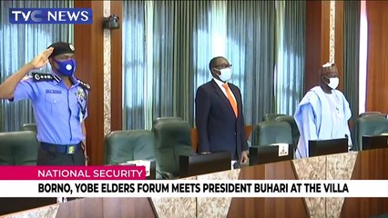 Borno, Yobe Elders Forum meets President Buhari at The Villa
