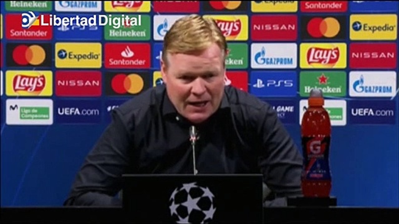 Koeman reconoce que el Barça no está al nivel exigido en una Champions