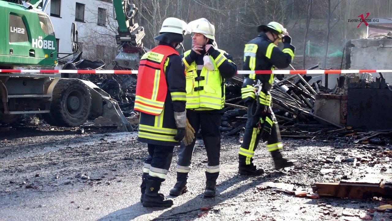 Kaufbeuren – gutwillen | großbrand vernichtet lager und mehrfamilienhaus – schaden circa 1 million euro