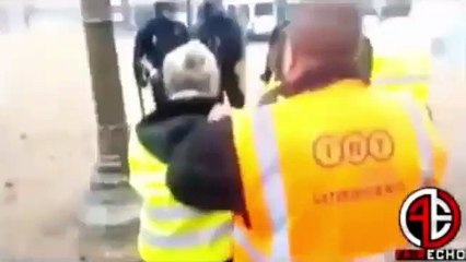 Fransız polisinde yaşlı ve engellilere polis şiddeti!