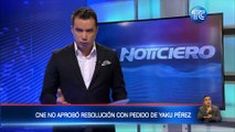 CNE no aprobó resolución con pedido de candidato Yaku Pérez