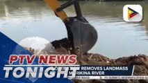 Dredging operation removes landmass from Marikina River