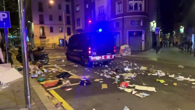 El conseller de Interior condena los altercados tras las protestas en apoyo a Pablo Hasel