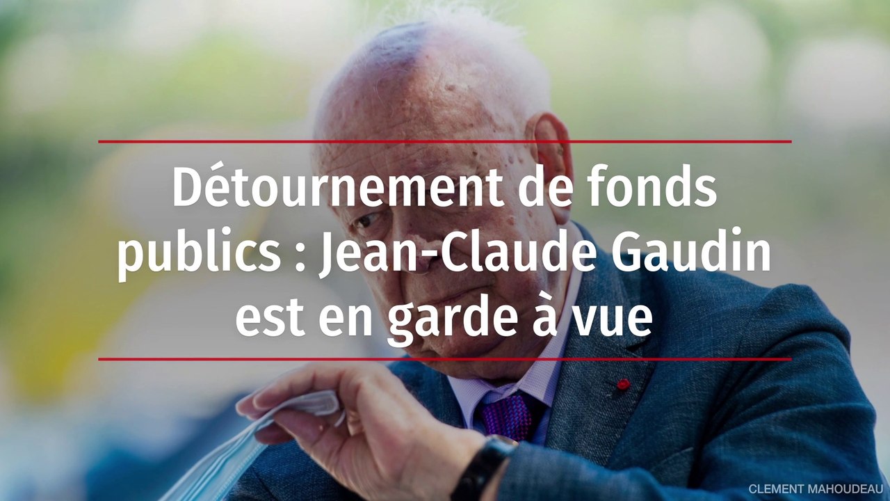 Détournement de fonds publics : Jean-Claude Gaudin est en garde à vue