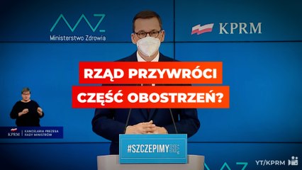 Rząd przywróci część obostrzeń?