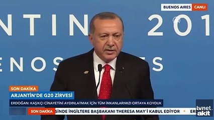 Cumhurbaşkanı Erdoğan: 'Kaşıkçı 7,5 dakika boğularak öldürüldü'