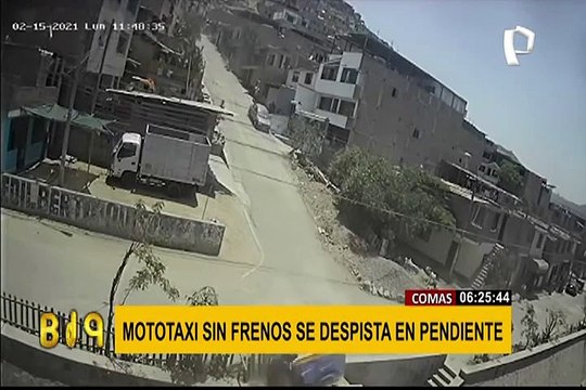 Comas: mototaxi se despista y deja a conductor herido