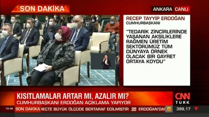 Son dakika haberi: Cumhurbaşkanı Erdoğan açıkladı: Kısa çalışma ödeneğinin süresi uzatıldı