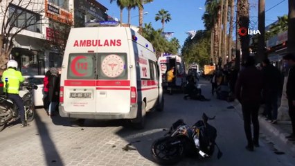 Fethiye’de yayaya çarpan motosiklet sürücü hayatını kaybetti