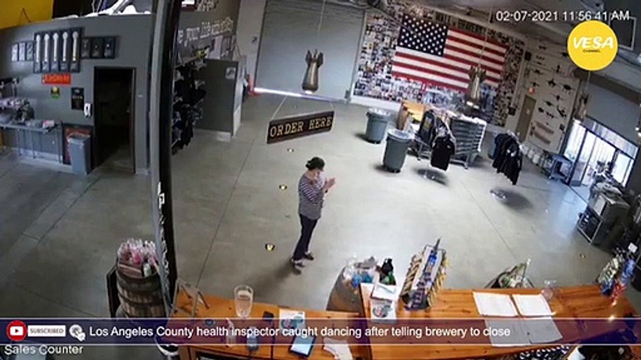 Los Angeles County health inspector caught dancing after telling brewery to close