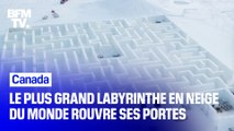 Canada: le plus grand labyrinthe en neige du monde vient de rouvrir ses portes