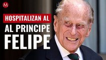 Por precaución, hospitalizan al príncipe Felipe, esposo de la reina Isabel II