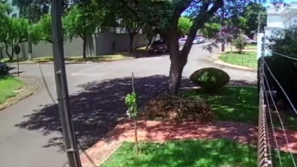 Câmera flagra furto de caminhonete D-20 na Rua Carlos Chagas, no Bairro Pacaembu