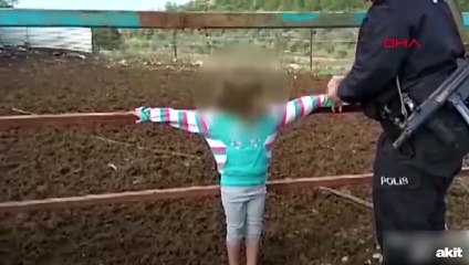 Osmaniye'de bir baba yaramazlık yapan çocukları çite bağladı