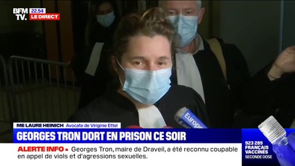 Georges Tron condamné: selon son avocate, "Virginie Ettel n'était pas venue avec une idée de revanche"