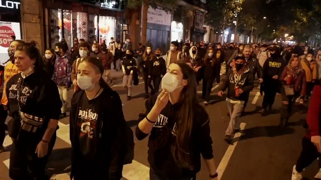 Митинги в поддержку рэпера Пабло Хаселя