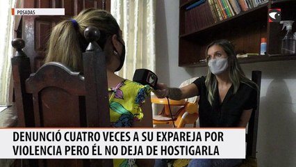 Denunció cuatro veces a su expareja por violencia pero él no deja de hostigarla