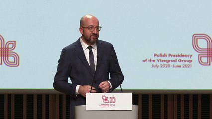 President Charles Michel EU debates the 30th anniversary of Visegrad cooperation