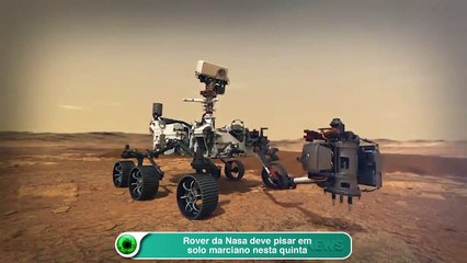Rover da Nasa deve pisar em solo marciano nesta quinta