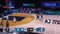Tyler Cook rattles the rim on the finish!