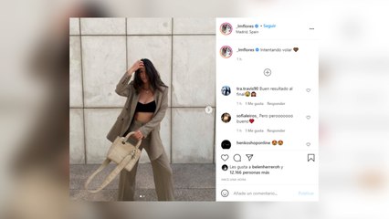 Laura Matamoros sorprende con un traje oversize de corte masculino